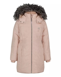 Детская куртка Aerial Puffer для девочек 4-6X, красный Calvin klein