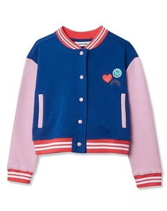 Девчачий варсити бомбер, синий Lands' end