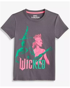 Детская футболка Wicked Graphic для девочек 5-20, черный Epic threads