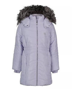 Детская куртка Aerial Puffer для девочек 4-6X, фиолетовый Calvin klein