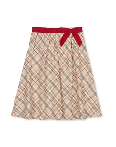 Большие девочки органическая юбка для вечеринки с бантом на резинке, коричневый Hope & henry