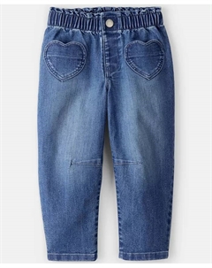 Джинсы с карманом-сердечком для девочек Toddler 2T-5T Carter`s