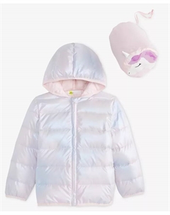 Детская куртка-трансформер с единорогом для девочек 2T-4T, розовый Epic threads