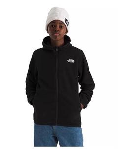 Большие парни ледник худи с полной молнией, черный The north face