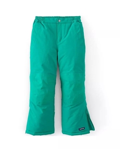 Детские утепленные непромокаемые снежные штаны Slim Squall с усиленными коленями, зеленый Lands' end