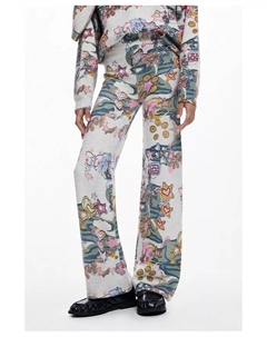 Детские эластичные штаны с узорами, серый Desigual