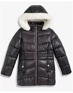 Детская утепленная куртка Stadium с искусственным мехом для девочек 7-16 лет, черный Michael kors