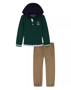 Мальчиковый комплект для малышей 2T-4T худи и штаны, мультиколор Tommy hilfiger