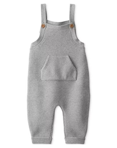 Детский комбинезон из органического хлопка вязка свитер, серый Carter`s