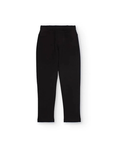 Джеггинсы для девочки в черном цвете с задними карманами Tuc tuc