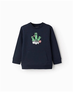 Детская толстовка на вешалке с принтом Minecraft, темно-синий Zippy