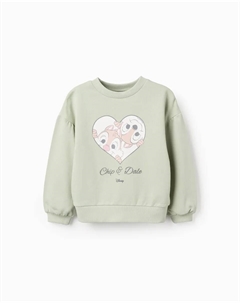 Детская толстовка 100% хлопок с принтом Disney, светло-зеленый Zippy