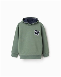 Детская толстовка с капюшоном, подвешенная на вешалке, зеленый Zippy