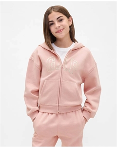 Толстовка для девочки с логотипом, розовый Gap