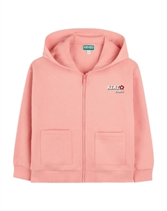 Детская толстовка из хлопка цвета лосося Kenzo kids