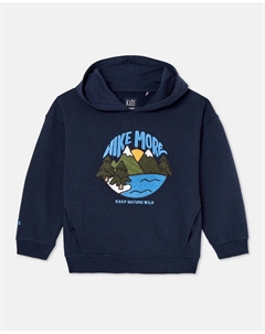Толстовка с капюшоном и вышивкой мальчика, синий Kids el corte inglés