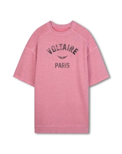 Длинное розовое платье для девочки Zadig&voltaire