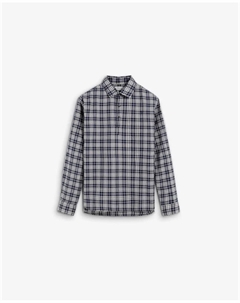 Детская рубашка в клетку из хлопка, синий Scalpers