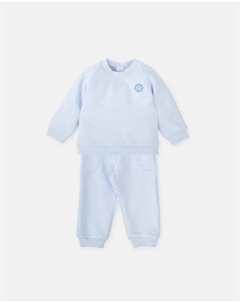 Детский комплект из двух частей, стеганный, голубого цвета Tutto piccolo