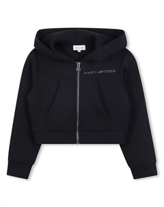 Свитшот для девочки синего цвета с длинными рукавами Marc jacobs