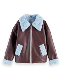 Куртка 180723 leather, коричневый Scotch&soda