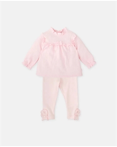 Детский комплект на девочку из двух частей с розовыми косичками Tutto piccolo