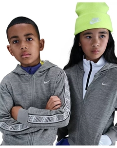 Спортивный клуб Big Kids Dri-FIT худи с молнией, серый Nike