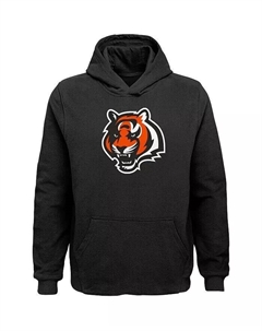 Черный пуловер с капюшоном и логотипом команды Big Boys Cincinnati Bengals, черный Outerstuff