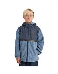 Детская флисовая кофта с молнией Boundary Lite, синий/серый Billabong