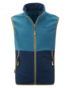 Флисовый жилет Kjerag, цвет blau/dunkelblau Trollkids