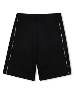 Черные детские хлопковые бермуды для мальчика Marc jacobs