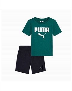 Футболка и флисовые шорты для малышей Matching Sets, зеленый Puma