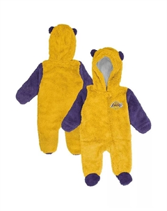 Детский комбинезон для новорожденных Gold Los Angeles Lakers Stay Napping Fleece Bunting Full-Zip Sleeper Outerstuff