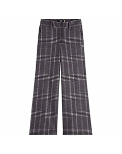 Брюки Wide Leg Checked, серый Scotch&soda