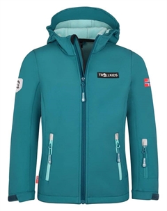 Куртка софтшелл Oslofjord, бирюзовый Trollkids