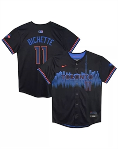 Футболка Preschool Bo Bichette Navy Toronto Blue Jays 2024 City Connect Limited Player Jersey Nike