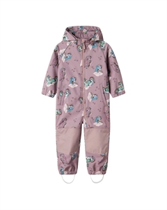 Комбинезон Alfa08 Softshell Aop1 Mini, фиолетовый Name it