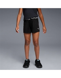 Влагоотводящие шорты из спандекса для больших детей Active Essentials, черный Puma