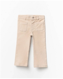 Брюки из микровельвета, светло-бежевый Сфера