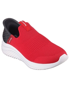 Детские кроссовки ULTRA FLEX 3.0 SMOOTH STEP Slip-On, красные/черные Skechers