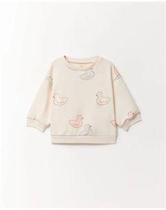 Футболка с принтом, кремовый Сфера