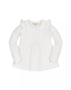 Детская кофточка с длинными рукавами и защипами, белый Hope & henry