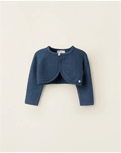 Детская куртка 100% хлопок трикотаж, темно-синий Zippy