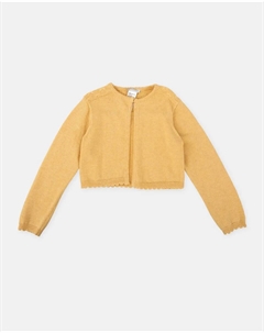 Вязаная кофта для девочки-малыша, горчичный Tutto piccolo