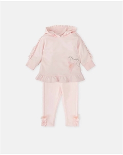Детский комплект из хлопка для девочки, розовая балерина Tutto piccolo