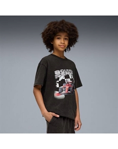 Футболка для больших детей Scuderia Ferrari, черный Puma