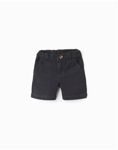 Детские бермуды 100% хлопок с регулируемой талией, темно-серый Zippy