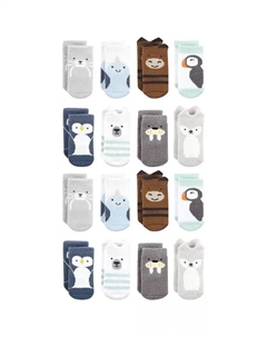 Детские пинетки Hudson Gentle для мальчиков из хлопкового смесового материала и махровой ткани для новорожденных, синий Hudson baby