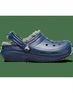 Классические сабо на подкладке для малышей, цвет Navy / Charcoal Crocs