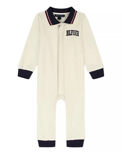 Детский комбинезон для мальчиков с велюровым воротником-поло Tommy hilfiger